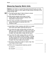 Measuring Capacity: Metric Units (Gr. 3)