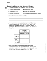 Exploring Time to Nearest Minute (Gr. 3)