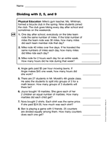 Dividing with 2, 5, and 9 (Gr. 4)