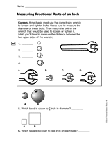 Measuring Fractional Parts of an Inch (Gr. 4)