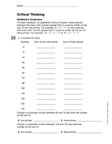 Patterns and Number Theory: Critical Thinking (Gr. 6)