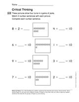 Addition and Subtraction Concepts: Critical Thinking (Gr. 1)