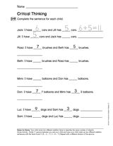 Facts and Strategies to 12: Critical Thinking (Gr. 1)