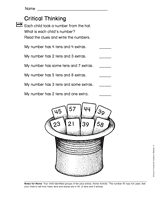 Numbers to 60: Critical Thinking (Gr. 1)
