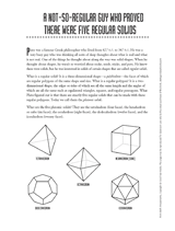 Plato and Five Regular Solids