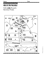 Color and Count: Nine is the Magic Number
